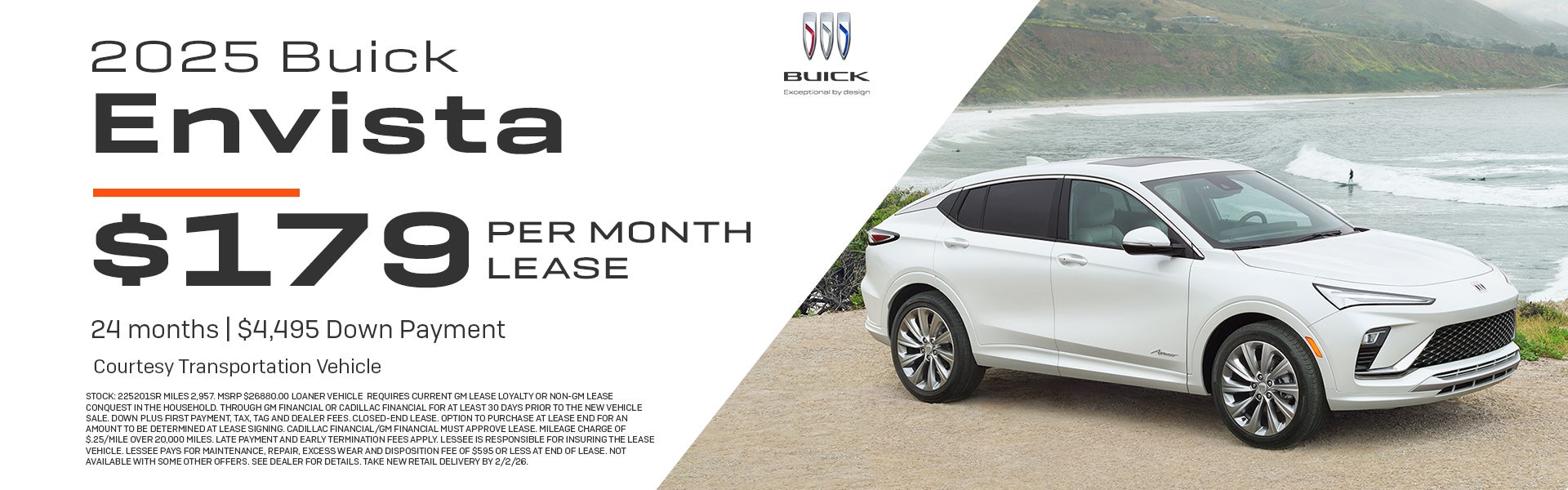 2025 Buick Envista Preferred $179 per month for 24 months