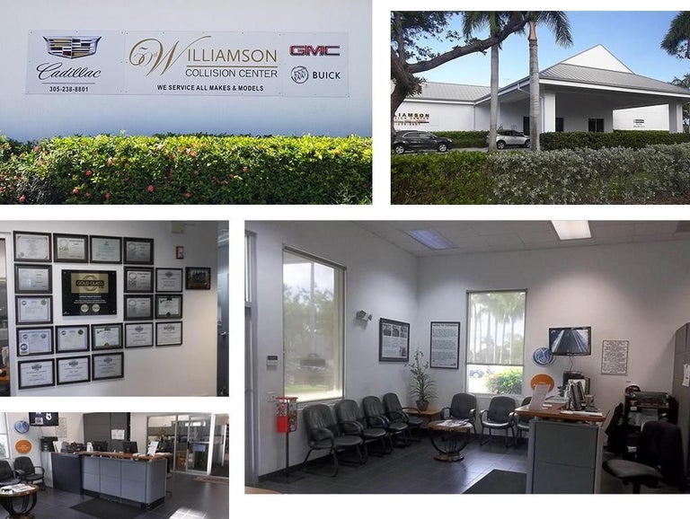 Collage of Williamson Auto Collision Center images