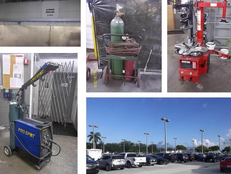 Collage of Williamson Auto Collision Center images