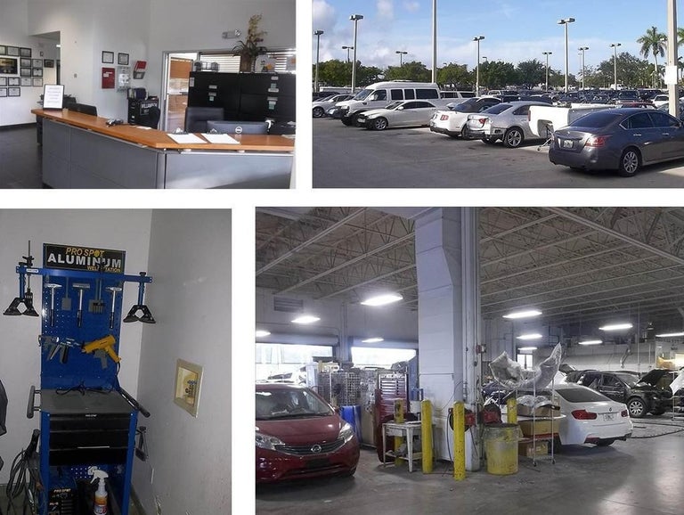 Collage of Williamson Auto Collision Center images