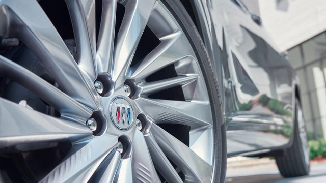 Close-up of the Wheel and Bottom of the Doors on a 2024 Buick Envision