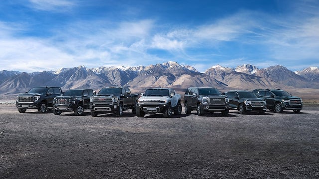 GMC lineup of vehicles